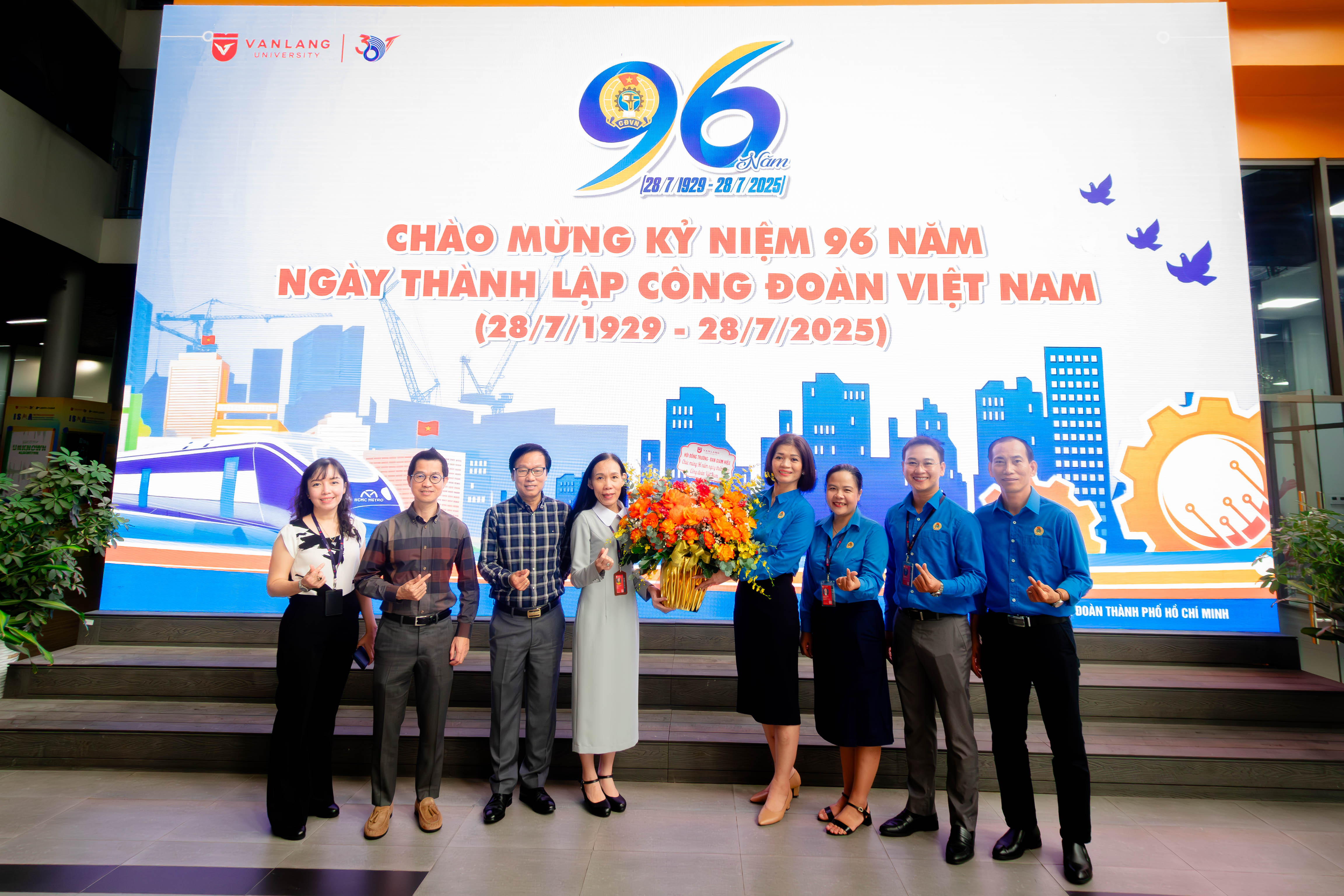 CHÚC MỪNG 96 NĂM NGÀY THÀNH LẬP CÔNG ĐOÀN VIỆT NAM (28/7/1929 – 28/7/2025) 