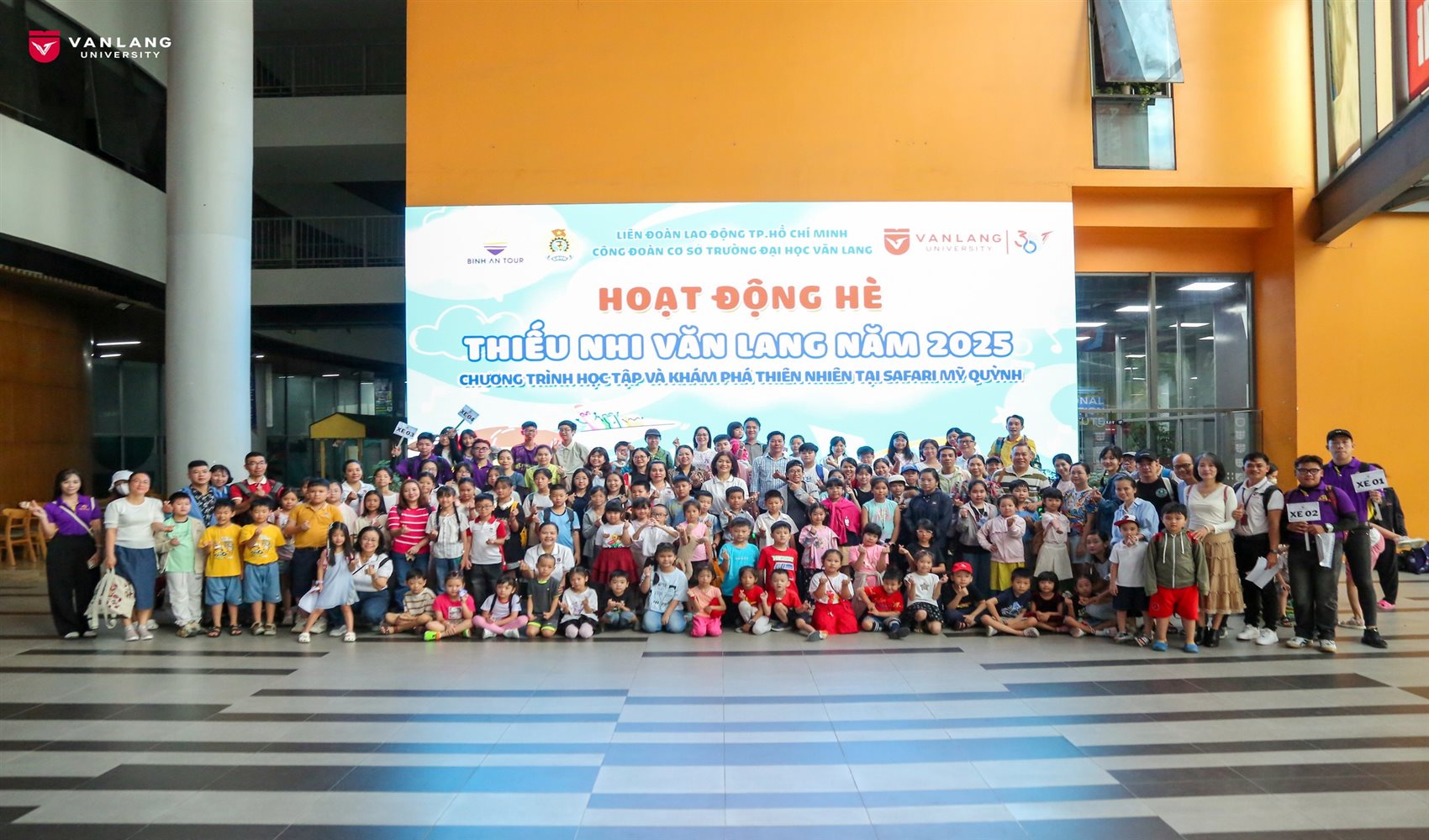 CÔNG ĐOÀN TRƯỜNG ĐẠI HỌC VĂN LANG TỔ CHỨC HOẠT ĐỘNG HÈ “THIẾU NHI VĂN LANG 2025” TẠI TẠI VƯỜN THÚ MỸ QUỲNH, TỈNH LONG AN